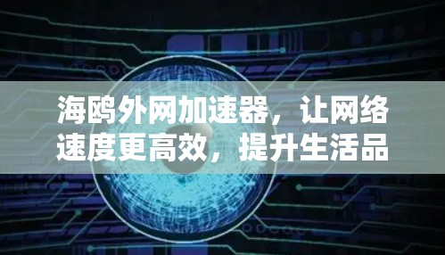 海鸥外网加速器，让网络速度更高效，提升生活品质