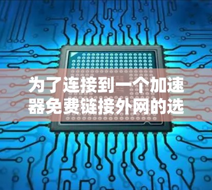 为了连接到一个加速器免费链接外网的选项，您可以按照以下步骤操作
