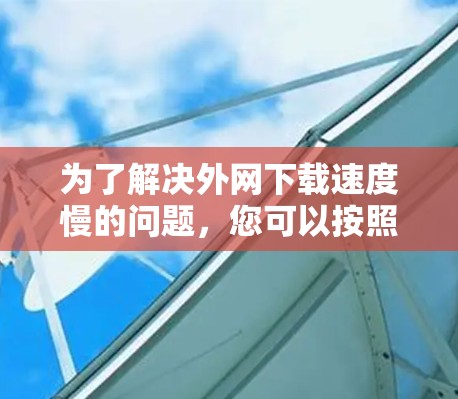 为了解决外网下载速度慢的问题，您可以按照以下步骤进行调整和测试