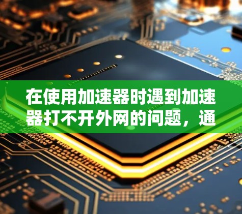 在使用加速器时遇到加速器打不开外网的问题，通常可以通过以下步骤来解决问题