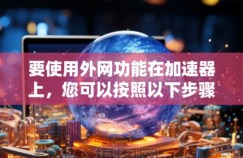 要使用外网功能在加速器上,您可以按照以下步骤操作 要使用外网功能在加速器上,您可以按照以下步骤操作