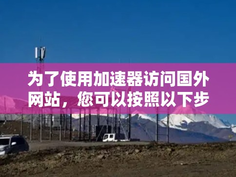 为了使用加速器访问国外网站,您可以按照以下步骤操作 为了使用加速器访问国外网站,您可以按照以下步骤操作
