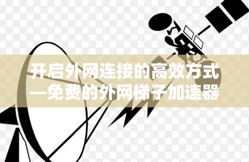 开启外网连接的高效方式—免费的外网梯子加速器APP