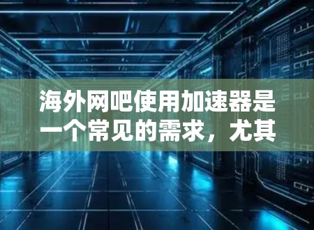 海外网吧使用加速器是一个常见的需求，尤其是在网课、游戏或娱乐活动中需要快速访问网页或下载资源时。以下是一些建议和推荐，帮助你选择和使用合适的加速工具