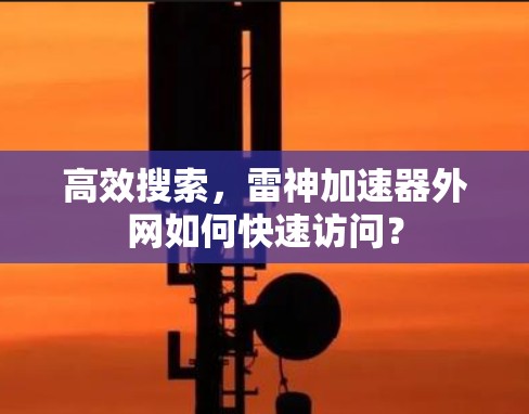 高效搜索，雷神加速器外网如何快速访问？