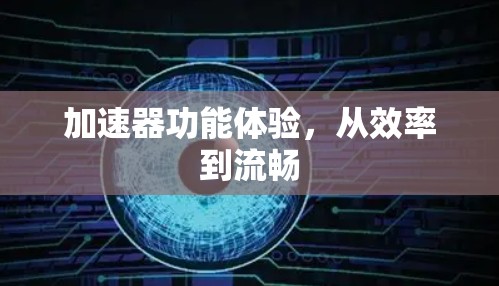 加速器功能体验,从效率到流畅